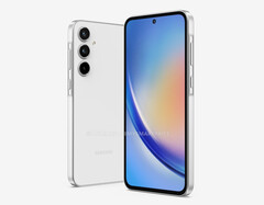 De Galaxy A35 5G heeft naar verluidt enkele wijzigingen in het ontwerp ten opzichte van zijn voorganger. (Afbeeldingsbron: @OnLeaks &amp;amp; MySmartPrice)