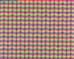 Korrelige subpixels door matte overlay
