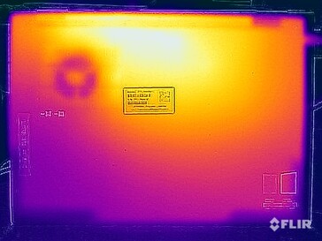 Stresstest oppervlaktetemperaturen (onder)