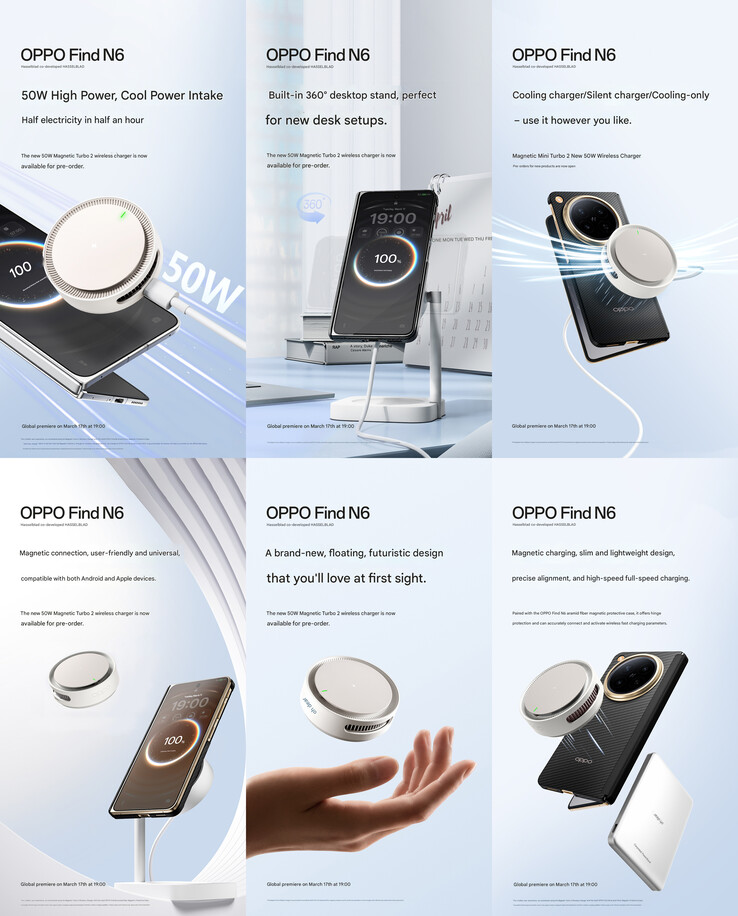 Belangrijkste kenmerken van de 2e generatie Oppo magnetische draadloze lader en koeler van 50 W (machine vertaald)
