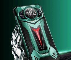 De Doogee S200 Ultra heeft een rond AMOLED secundair scherm op de achterkant. (Afbeeldingsbron: Doogee)