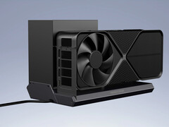 De DEG2 heeft zowel OCuLink als Thunderbolt 5. Afgebeeld: het DEG1 eGPU dock. (Afbeeldingsbron: Minisforum - bewerkt)