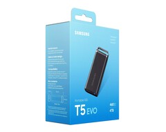 De Samsung SSD T5 Evo komt binnenkort op de markt met een robuuste behuizing. (Afbeelding: Samsung, via WinFuture)