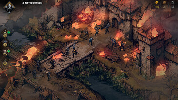 Een afbeelding waarop personages uit Thronebreaker: The Witcher Tales te zien zijn