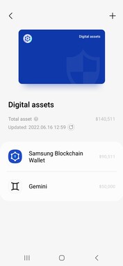 Enkele voorbeelden van de Wallet UI. (Bron: Samsung)