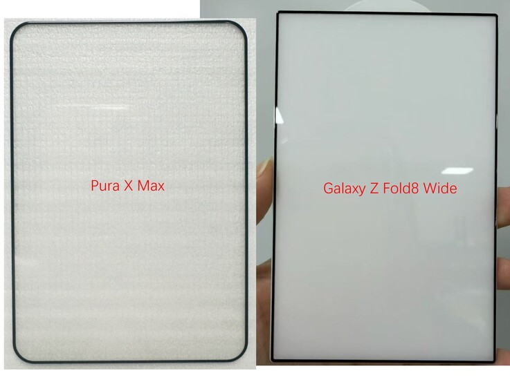 Gelekte screenprotectors voor de bredere Galaxy Z Fold 8.