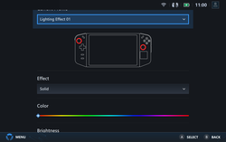 RGB-instellingen Legion Ruimte