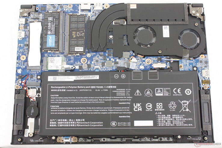Eurocom Blitz Ultra 2 moederbord met 2x SODIMM en 2x M.2 2280 SSD-sleuven