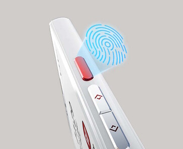 Een vingerafdruksensor is aan boord