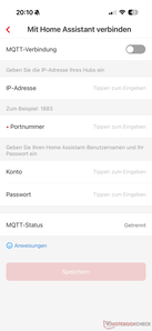 Instellingen in de X-Sense-app