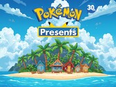 Pokémon Presenteert banner met eiland-thema