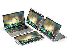 De nieuwe Acer Spin 3 komt in twee kleuren en met Intel Alder Lake processoren. (Afbeelding bron: Acer)