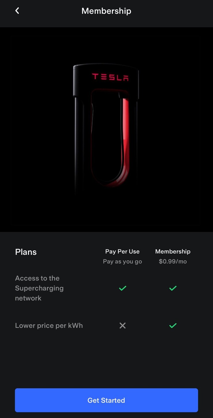 Tesla's gelekte Supercharger abonnementsopties