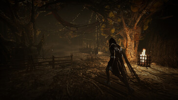Een afbeelding van een gameplay-fragment uit Thymesia.