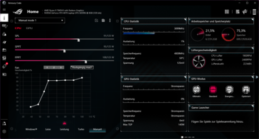 Handmatige aanpassingen in Armoury Crate