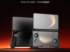 Een grip case is een van de officiële accessoires die voor de AYN Thor zullen worden uitgebracht. (Afbeeldingsbron: AYN Technologies)