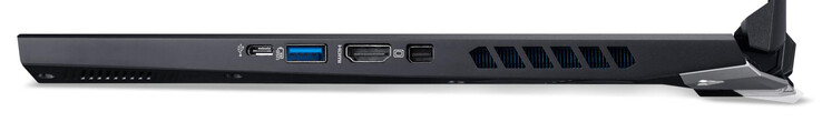 Rechterkant: USB 3.2 Gen 2 (Type-C), USB 3.2 Gen 1 (Type-A), HDMI, Mini DisplayPort