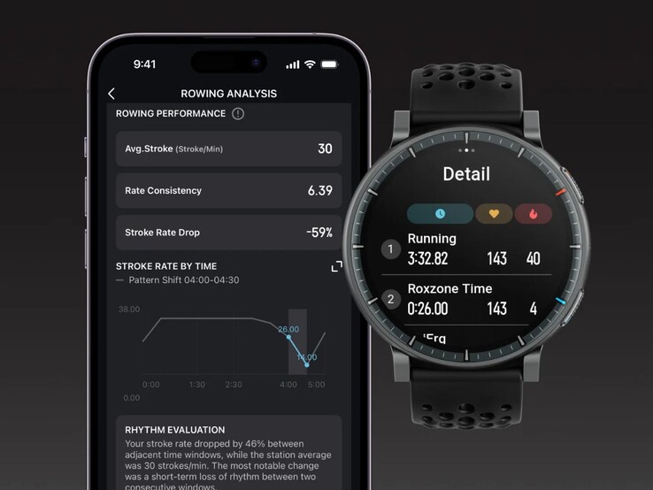 De HYROX Analysis-functie van de Amazfit Active Max-smartwatch