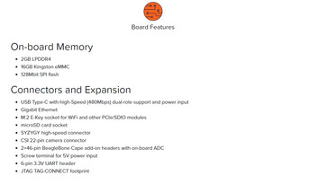 Kenmerken BeagleBoard BeagleV-Fire bord