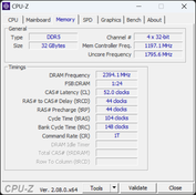 CPU-Z Geheugen