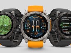 Garmin's Fenix 8 (foto) en aanverwante smartwatches hebben bètaversie 17.27 ontvangen. (Afbeeldingsbron: Garmin)