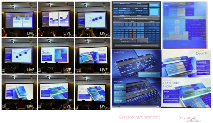 Gelekte Lunar Lake dia's uit de presentatie van Intel. (Bron: HXL op X)