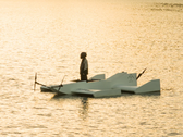Vliegen over het water