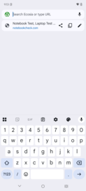 Toetsenbord in staande modus