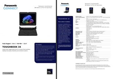 Specificaties van de Panasonic Toughbook FZ-34