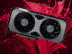 De Radeon 9070-serie omvat momenteel drie modellen, AMD artist render afgebeeld. (Afbeeldingsbron: AMD - bewerkt)