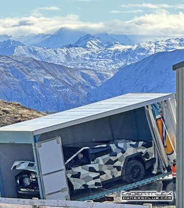 Spionnenfoto's hebben bevestigd dat het ontwerp van de kofferbak van de Cybertruck zal lijken op dat van de Ford F-150. (Afbeelding bron: Cybertruck Owners Club)