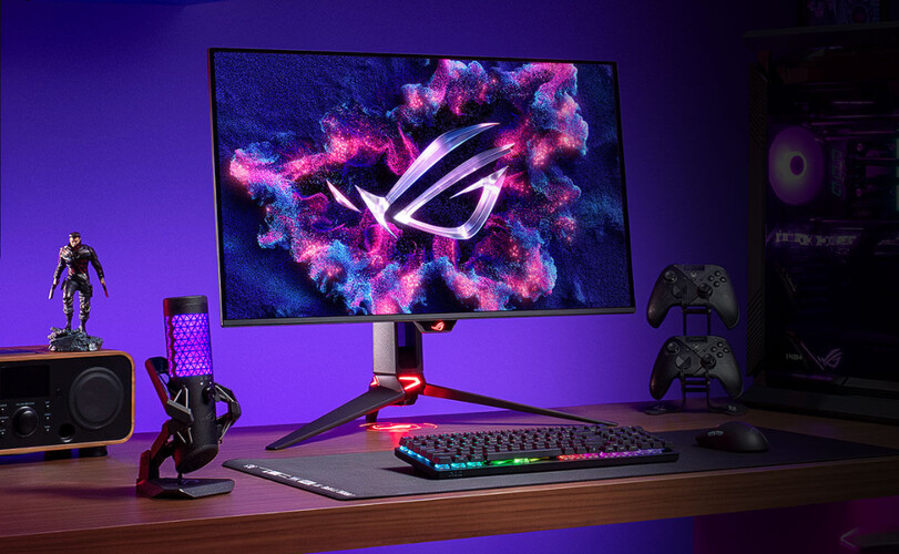 De ROG Swift OLED PG32UCDMR. (Afbeeldingsbron: Asus)