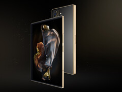 De vroegere opvouwbare toestellen uit de W-serie van Samsung hadden een meer opzichtig ontwerp dan hun gewone Galaxy Z Fold broers en zussen, W25 op de foto. (Afbeeldingsbron: Samsung)