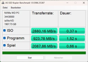 AS SSD kopiëren