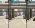 Een zij-aan-zij vergelijking van de modellen die Cyberpunk 2077 draaien (bron: Digital Foundry YT)