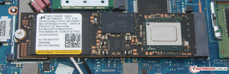 Het opslagapparaat is een PCIe 4 SSD