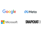 Google, Meta, Microsoft en Snapchat