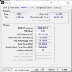 CPU-Z Geheugen