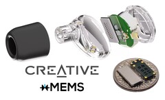 De oordopjes van Creative zijn binnenkort voorzien van de innovatieve drivers van xMEMS (Afbeelding Bron: xMEMS - bewerkt)