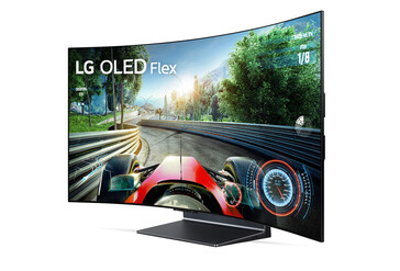 LG OLED Flex TV LX3 zijaanzicht