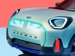 De MINI Aceman concept EV gebruikt projectoren om het instrumentenpaneel op het dashboard te gieten. (Foto bron: MINI)