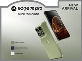 De Motorola Edge 70 Pro heeft een vertrouwd ontwerp.
