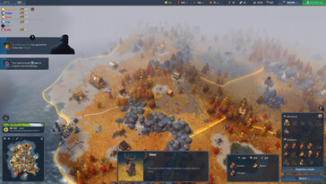 Een afbeelding waarop een gameplay-fragment uit Northgard: Definitive Edition te zien is.