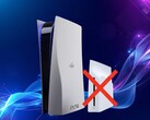 PS6-console afgebeeld met optische schijfspeler