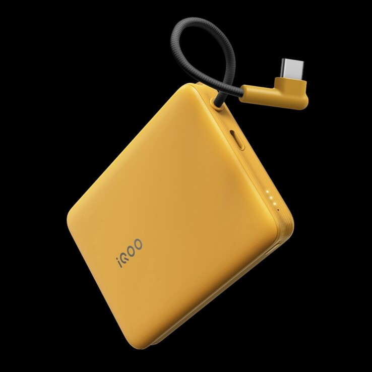 De iQOO 33W Power Bank met ingebouwde kabel 10000mAh. (Afbeeldingsbron: vivo)