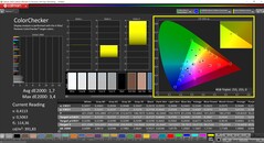 CalMAN ColorChecker (profiel: sRGB, doelkleurruimte: sRGB)