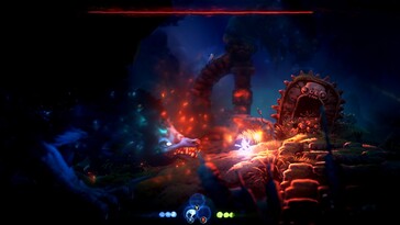 Afbeelding: Een screenshot van de gameplay uit Ori and the Will of the Wisps.