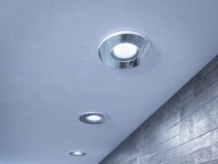 De Philips Hue Adore badkamer inbouwdownlight is nu verkrijgbaar in het wit, naast de oorspronkelijke zilveren versie (op de foto). (Afbeeldingsbron: Philips)