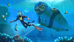 Subnautica werd voor het eerst onthuld in 2014. Afgebeeld - Cover art van Subnautica. (Afbeeldingsbron: Unknown Worlds)
