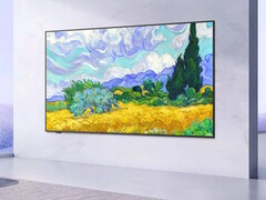 iFfalcon onthult de Mural 4K UHD TV-serie met AI-artwork, 144 Hz VA-paneel, AMD FreeSync Premium, HDR 10+ en Google TV. Een van de TV&#039;s op de foto. (Afbeeldingsbron: iFfаlcon)